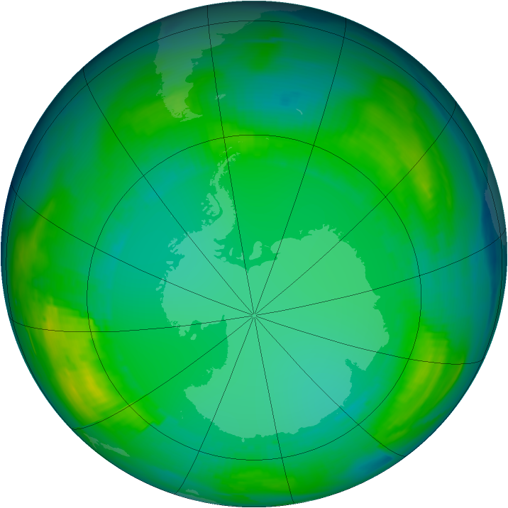 Ozone Map 1980-07-27
